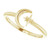 14K Yellow Gold Crescent Moon & Star Negative Space Ring