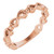 14K Rose Gold Infinity Heart Ring