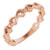 14K Rose Gold Infinity Heart Ring