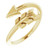 14K Yellow Gold Arrow Ring