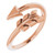 14K Rose Gold Arrow Ring