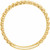14K Yellow Gold Beaded V Ring