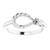 14K White Gold Rope Knot Ring