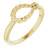 14K Yellow Gold Rope Knot Ring