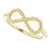 14K Yellow Gold Infinity-Inspired Rope Ring