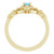 14K Yellow Gold Natural Aquamarine Vintage Ring