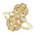 14K Yellow Gold 1/5 CTW Natural Diamond Vintage Ring