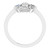 14K White Gold 1/5 CTW Natural Diamond Vintage Ring