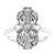 14K White Gold 1/5 CTW Natural Diamond Vintage Ring