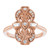 14K Rose Gold 1/5 CTW Natural Diamond Vintage Ring