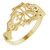 14K Yellow Gold Milgrain-Edge Vintage Ring