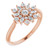 14K Rose Gold 1/2 CTW Natural Diamond Floral Vintage Ring