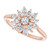 14K Rose Gold 1/2 CTW Natural Diamond Floral Vintage Ring