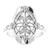 14K White Gold Traditional Vintage Ring