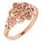 14K Rose Gold Scrolling-Vintage Ring