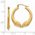 14K Yellow Gold Ram Hoop Earrings