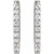 14K White Gold 1/5 CTW Natural Diamond Hoop Earrings