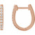 14K Rose Gold 1/5 CTW Natural Diamond Hoop Earrings