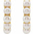 14K Yellow Gold Cultured Freshwater Pearl 14 mm Huggie Hoop Earrings