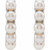 14K White Gold Cultured Freshwater Pearl 14 mm Huggie Hoop Earrings