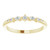 14K Yellow Gold 1/8 CTW Natural Diamond Stackable Lightning Ring