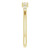 14K Yellow Gold 1/8 CTW Natural Diamond Stackable Lightning Ring