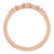 14K Rose Gold 1/8 CTW Natural Diamond Stackable Lightning Ring