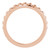 14K Rose Gold Beaded & Geometric Stacked Ring