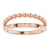 14K Rose Gold Beaded & Geometric Stacked Ring