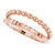 14K Rose Gold Beaded & Geometric Stacked Ring