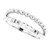 14K White Gold Beaded & Geometric Stacked Ring