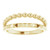 14K Yellow Gold Beaded & Geometric Stacked Ring