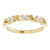14K Yellow Gold 1/5 CTW Natural Diamond Stackable Scroll Ring
