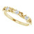 14K Yellow Gold 1/5 CTW Natural Diamond Stackable Scroll Ring