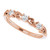 14K Rose Gold 1/5 CTW Natural Diamond Stackable Scroll Ring