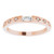 14K Rose Gold 1/8 CTW Natural Baguette Diamond Stackable Ring