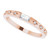 14K Rose Gold 1/8 CTW Natural Baguette Diamond Stackable Ring