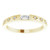 14K Yellow Gold 1/8 CTW Natural Baguette Diamond Stackable Ring