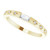 14K Yellow Gold 1/8 CTW Natural Baguette Diamond Stackable Ring