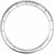 14K White Gold Stackable Geometric Ring