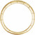 14K Yellow Gold Stackable Geometric Ring