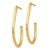 14K Yellow Gold Polished Diamond-Cut Hoop Earrings