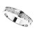 14K White Gold Sculptural Band