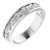18K White Gold Sculptural Band