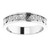 18K White Gold Sculptural Band