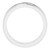 18K White Gold Patterned Band