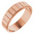 14K Rose Gold 6 mm Chevron Pattern Band