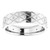 14K White Gold 1/8 CTW Natural Diamond Accented Patterned Band