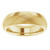 14K Yellow Gold 6 mm Half Round Knurl Design Band