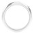 18K White Gold 6 mm Half Round Knurl Design Band